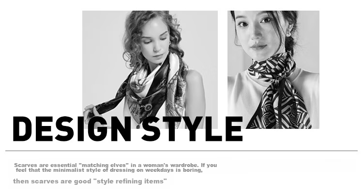 GLO-STORY Silk Scarf for Women, Mulberry Silk Versatile Double-Layer Fine Silk Narrow Small Scarf Long Flowing Ribbon Qixi Gift Box Set 1