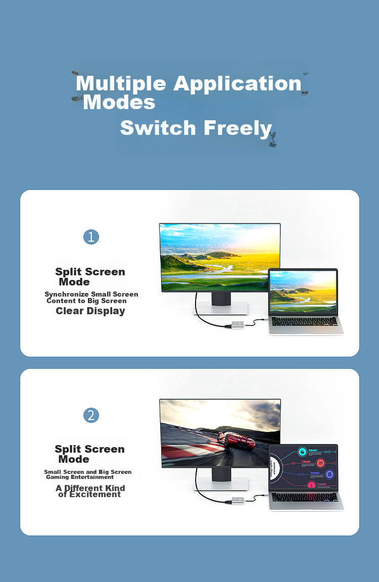 LinkStone Type-C to HDMI Expansion Dock, Apple Computer Adapter, MacBook Converter, USB 3.0 Hub Splitter, Switch Expansion Dock, Phone to TV Adapter 7