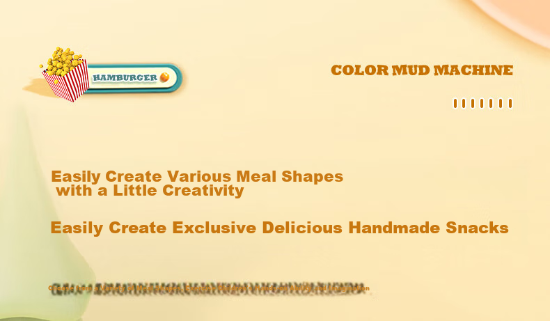 Deli Clay Machine, Burger Maker, Non-Clay Playdough for Children, Boys And Girls, Colorful Clay, Non-Toxic Toy for Kids, Birthday Gift 19