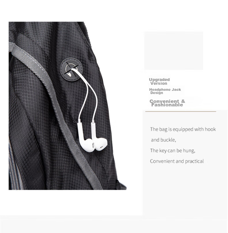 Viney Large Capacity Backpack for Women, Foldable Portable Skin Bag, Ultra-Light Water-Resistant Travel Outdoor Sports Backpack 16