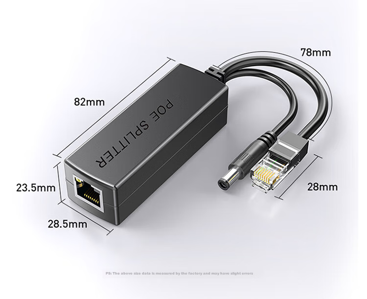 Shengwei Poe Splitter Two-In Outdoor Isolation Waterproof Network Cable Power Supply Module, National Standard 48V to 12V 1.2A, for Surveillance Switches, Network Cameras, CPOE12VF 9