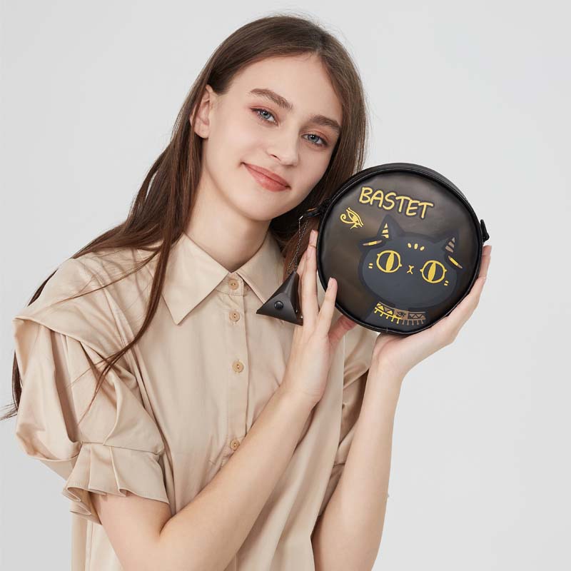 Dayingbowuguan Anderson Cat Ba Bao Meng Cat Bag, Women's Crossbody Bag, Round Cake Bag, Birthday Gift for Girls