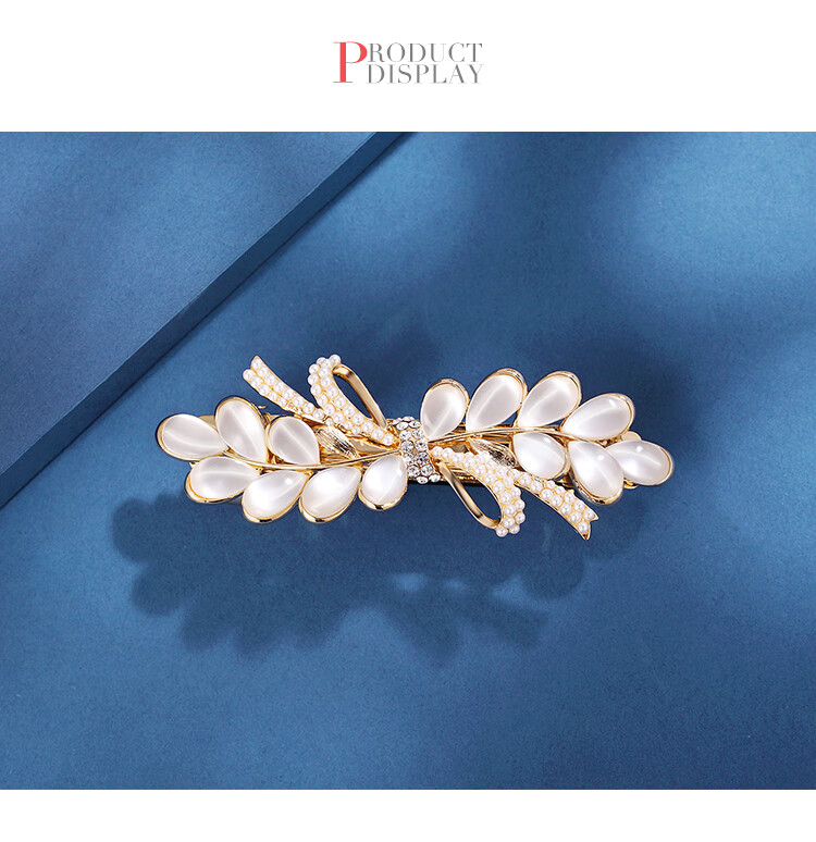 CHIMERA [Suisui Ping'an] Hair Clip, Spring Barrette, Back of Head Accessory, High-End Hairpin, Straight Clip, Mid-Autumn Festival Gift 6
