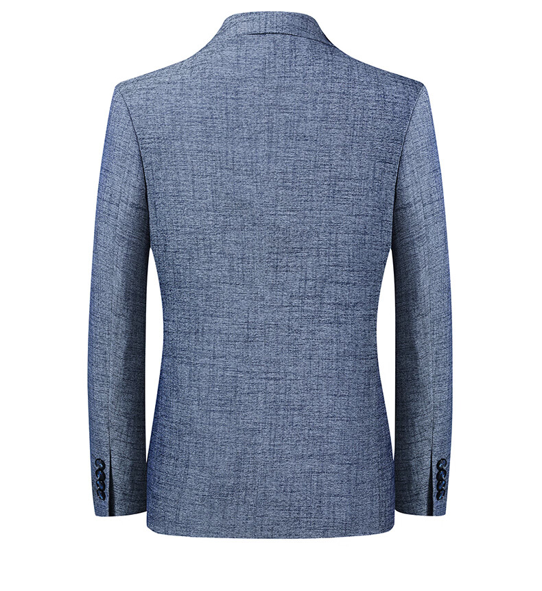 FIRS Men's Suit Jacket, Autumn Business Style, Middle-Aged Elastic Blazer, Casual Men's Single Suit Coat, Formal Work Attire, Wedding Suit, 2036 Blue, Size 185 24