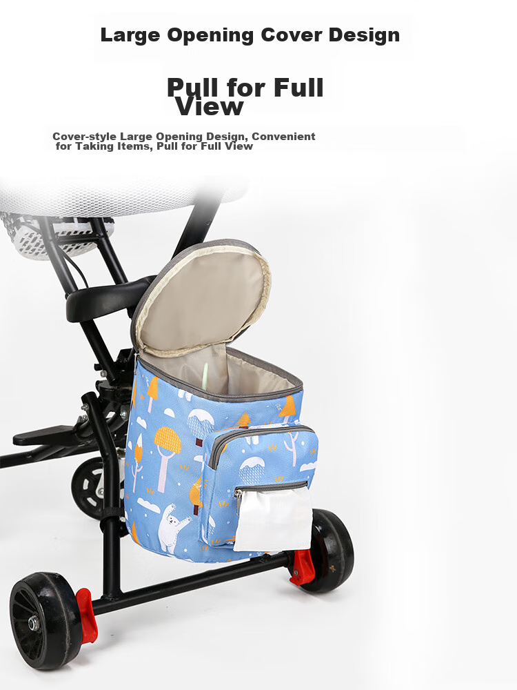 9I9 Baby Stroller Organizer Bag, Diaper Bag, Baby Outing Essential, Multifunctional Large Capacity A71 8