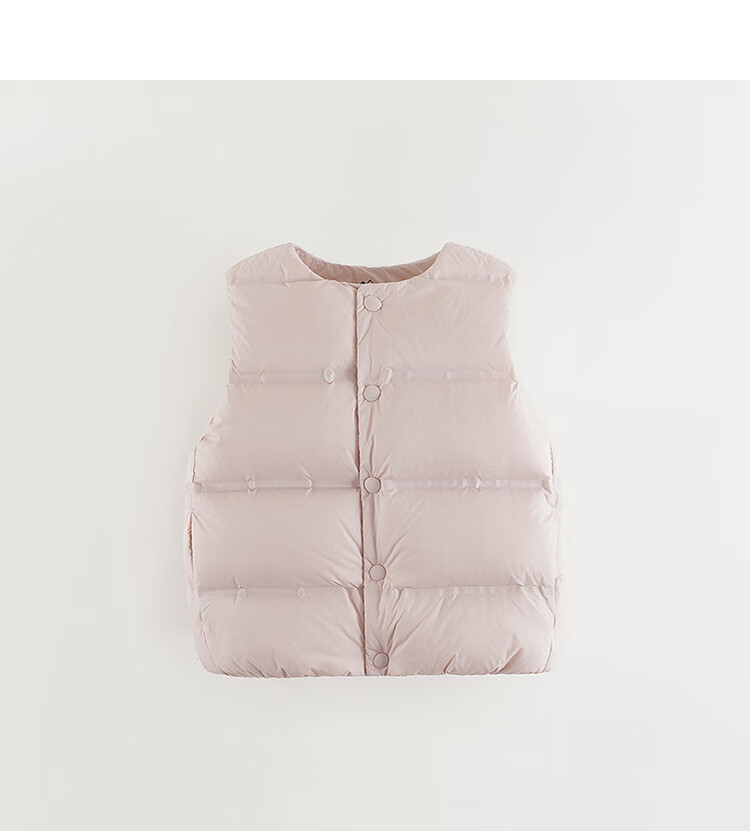 MARC&JANIE [School Uniform Essential] Unisex Kids Outdoor Three-Proof Ultra-Light Seamless Down Vest Winter 241825 12