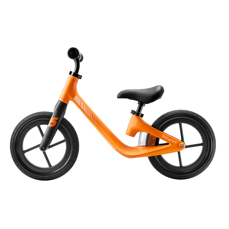 Babycare Children's Balance Bike for Ages 3-6, Toddler Scooter, No Pedal Bicycle, Gliding Bike, 12-Inch, Pulse Orange