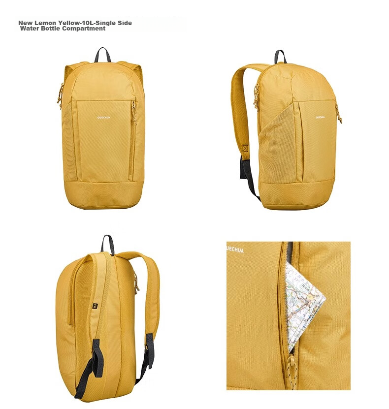 DECATHLON Men's And Women's Outdoor Travel Backpack, Hiking Backpack NH100, School Bag for Students And Children, 10 Liters, 4773405 25