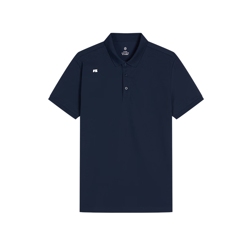 JD Original [Lightning Quick-Dry] Men's Short-Sleeve Polo Shirt, Men's T-Shirt, Men's Clothing, Navy Blue, XXL