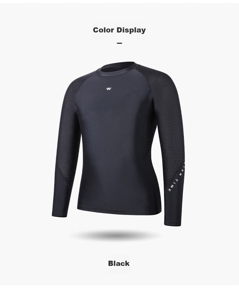 WATERTIME / Shuichuan Men's Swimsuit, Hot Spring Long-Sleeve Quick-Dry Surfing Swimwear, Single Top, XXL 11