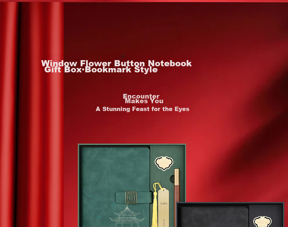 Faramon Mid-Autumn Festival Gift, Chinese-Style High-Quality Notebook Gift Box, A5 National Trend Journal Gift Box, Premium Gift for Teachers And Classmates, Corporate Gifts Customizable 17