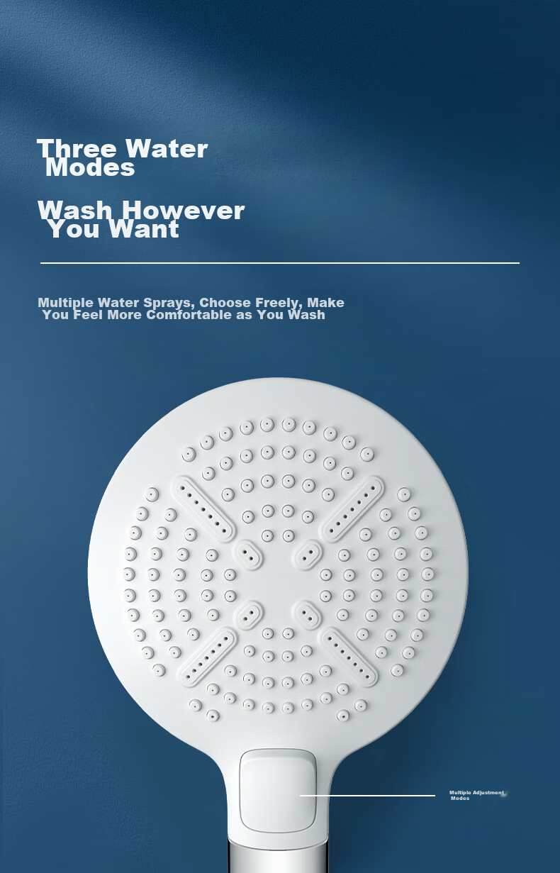 FAENZA Shower Pressure Boosting Handheld Shower Head Set with Two Showerheads And Button Control FE48H201WP-1 5