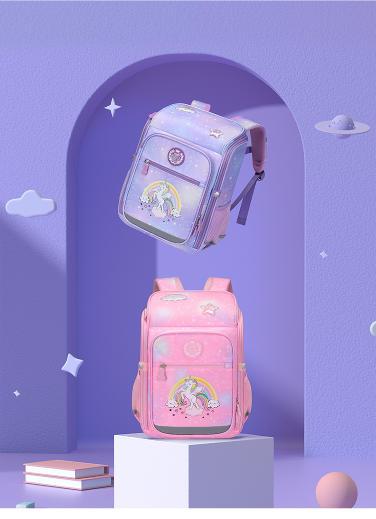 Dijiuchengbao Schoolbag, Spine Protection And Load Reduction Backpack for Primary School Students, Integrated Backpack for Girls in Grades 1-3 And Boys in Grades 1-5 4