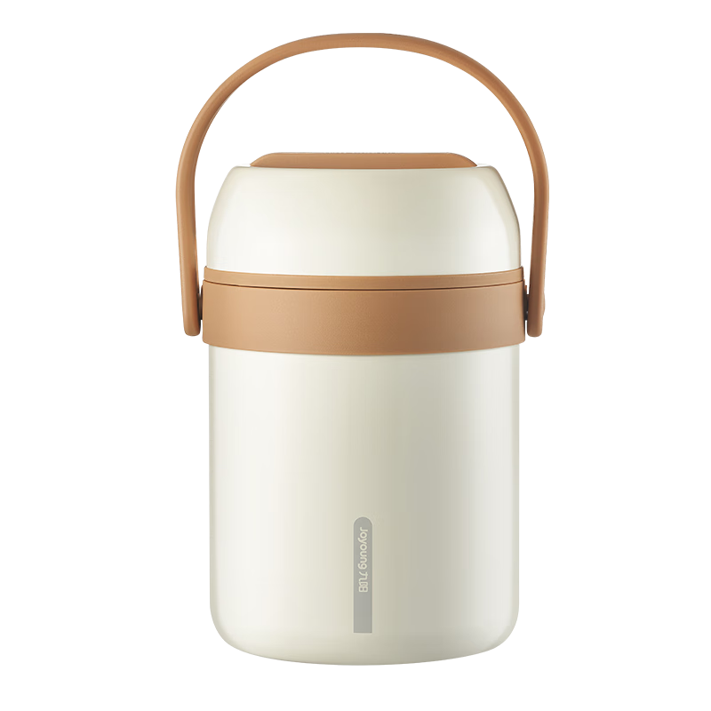 Joyoung Insulated Food Container, 304 Stainless Steel Vacuum Insulation, 1.8L Large Capacity, Portable Lunch Box for Students And Office Workers