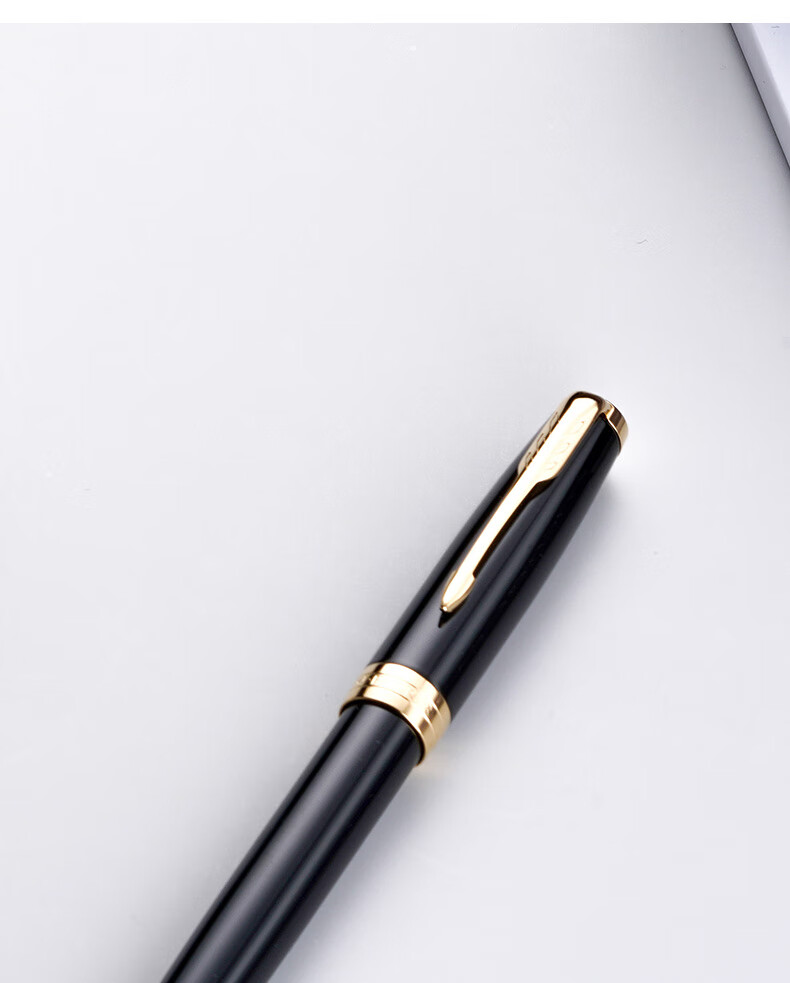 PARKER Premium Signature Pen Luxury Business Gift Birthday Present Elegant Steel Barrel Gold Clip Ballpoint Pen 8