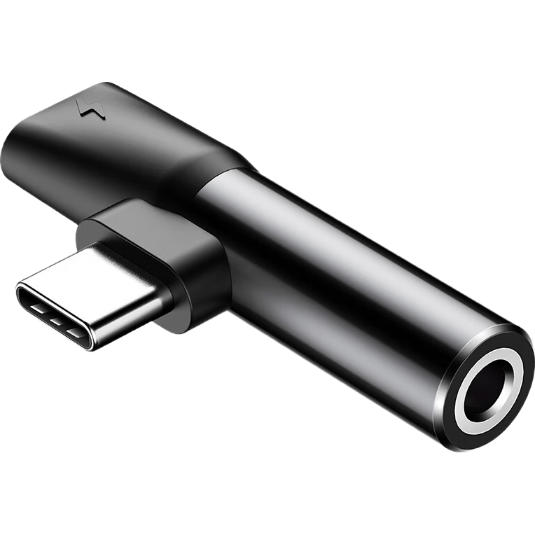 Baseus Type-C to 3.5mm Audio Adapter USB-C Headphone Converter Two-In Charging And Music Player Compatible with Xiaomi, Huawei, Honor And Android Phones