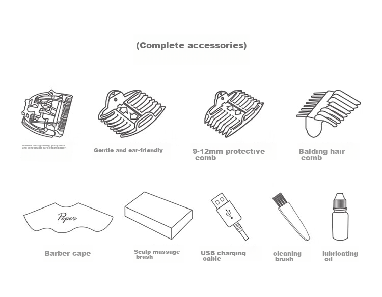 Pepei Automatic Hair Suction Baby Hair Clipper, Children's Hair Clipper, Baby Hair Cutting Tool, PP666II-A 15