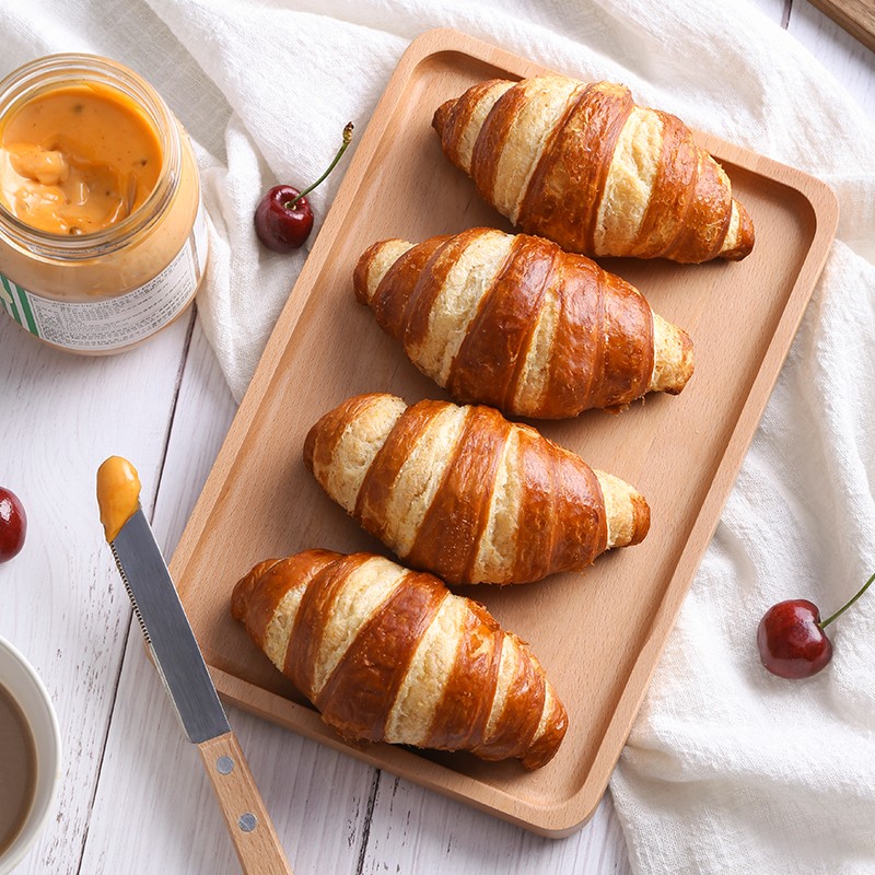 凯瑞美家 碱水可颂牛角面包45g*5个 早餐半成品 碱水面包 西式烘焙食品