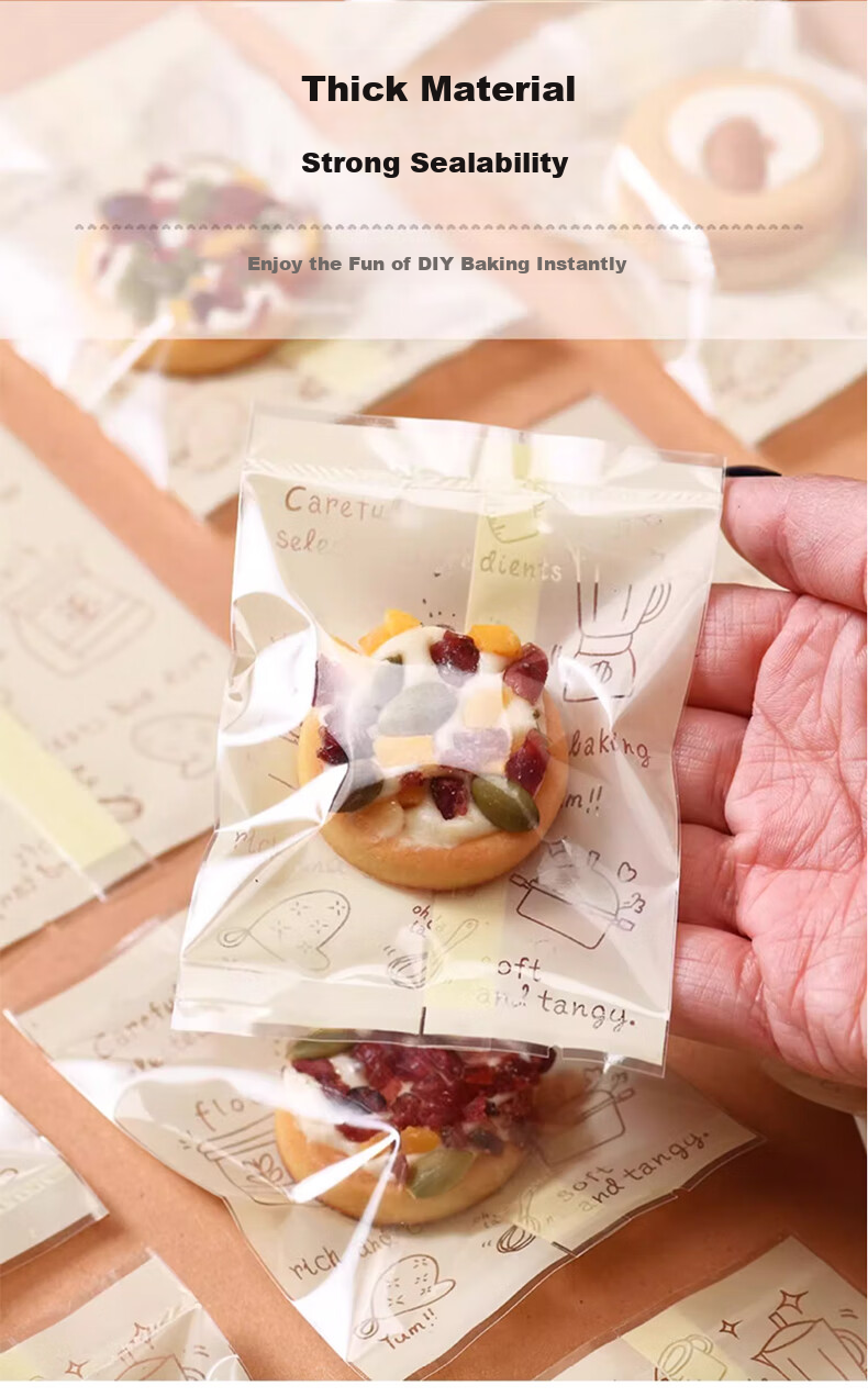 Shihua Baking Snowflake Crisp Packaging Bag Machine Sealing Bag 7*10CM Candy Handmade Nougat Biscuit Packaging Bag 4