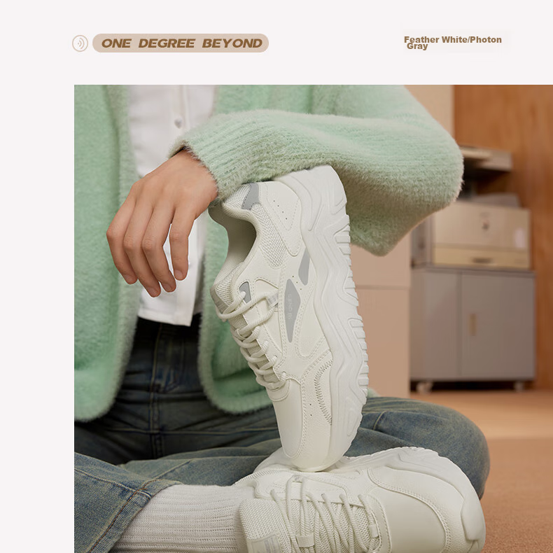 361° Women's Sports Shoes, Spring And Summer Mesh Thick-Soled Heightening Casual Commuter Dad Running Shoes for Women, 682426763F-1 64