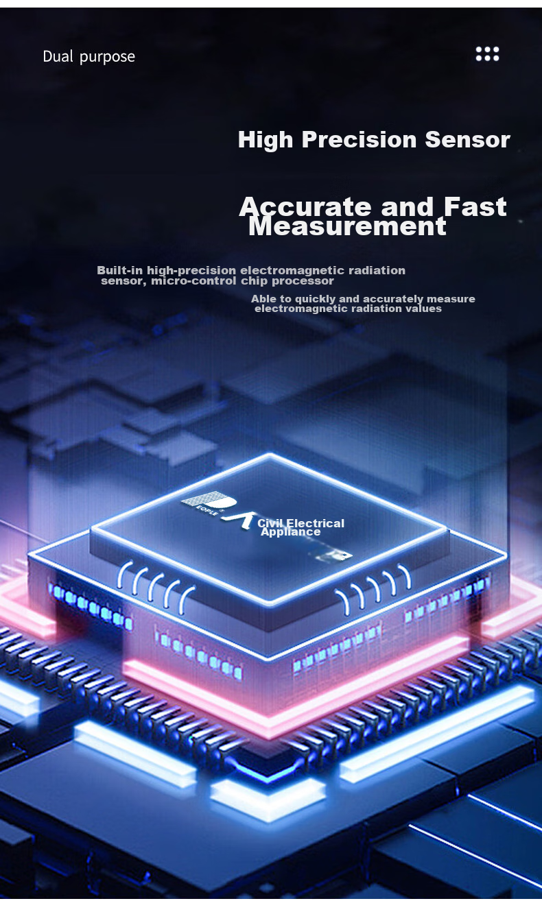 Renmin Electromagnetic Radiation Detector Professional Electromagnetic Wave Measurement Device for Home Appliances, Computers, Mobile Phones, And High-Voltage Lines High-Frequency Monitoring Instrument 6