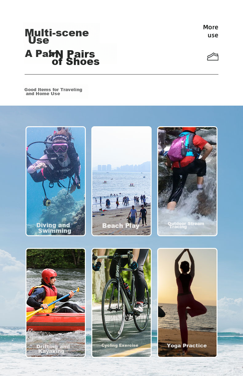 Li-Ning Beach Shoes for Men And Women, Diving Socks, Swimming Equipment, Non-Slip, for Beach Combing, Rafting, Snorkeling, Quick-Drying 4