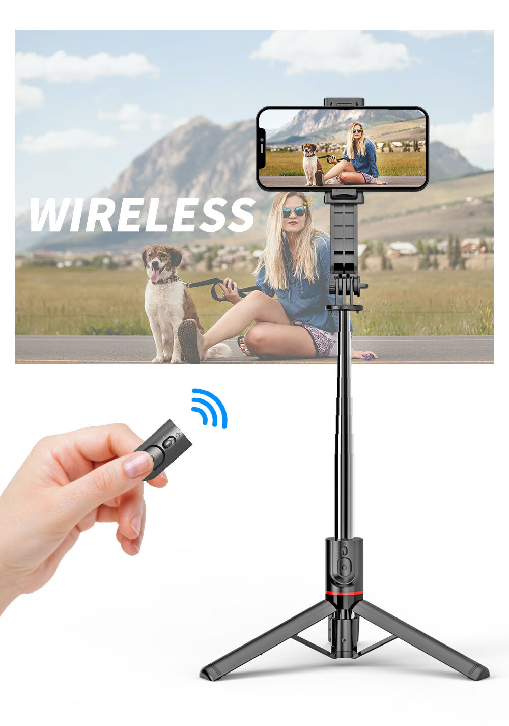 Selfieshow F06 1.3-Meter Selfie Stick, Portable Universal Handheld Selfie Stick, Travel-Friendly Phone Photography Stand, 360-Degree Rotating Photo Stand for Concerts 10