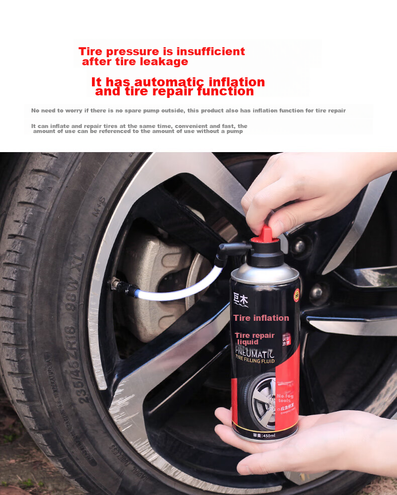 Jimu Metal Tire Repair Tool Kit for Cars, Motorcycles And Electric Bicycles, Emergency Quick Repair Device for Tubeless Tires 5