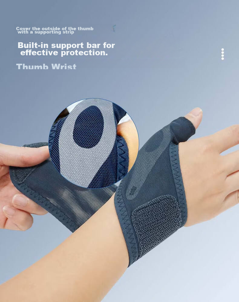 D&M Fitness Wrist Support for Men, Sports Badminton Basketball Anti-Sprain Thumb Stabilizer, Imported Skin Color, Right Hand, Single Piece, Women's Version 6