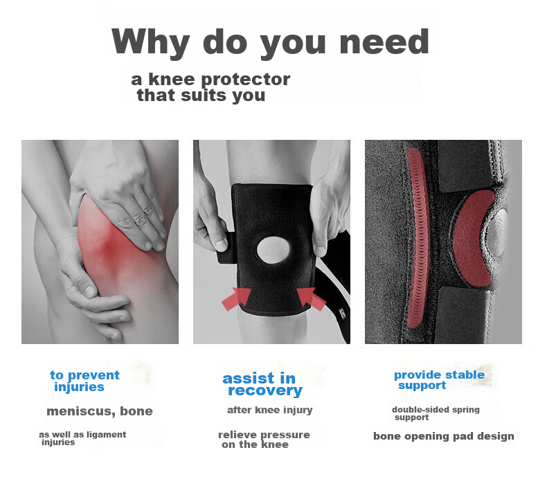 LP 546CN Sports Knee Brace, Breathable, Four-Spring Support, for Running, Basketball, Cycling, Hiking, Badminton, Specialized Protective Gear 2