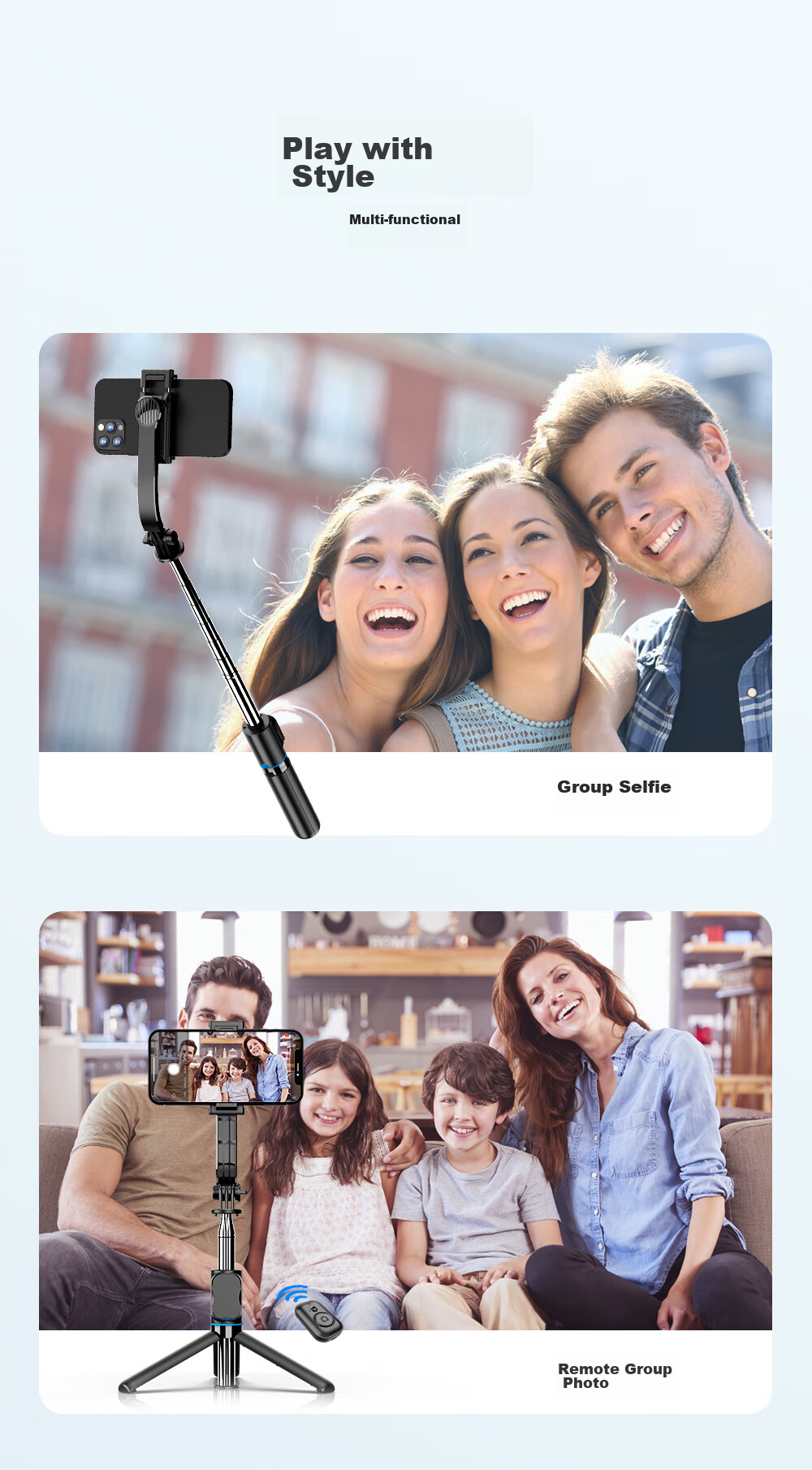 Fotopro TL-702 Portable Compact Magnetic Tripod for Phone, Bluetooth Speaker, And Live Streaming with Retractable Desig 7