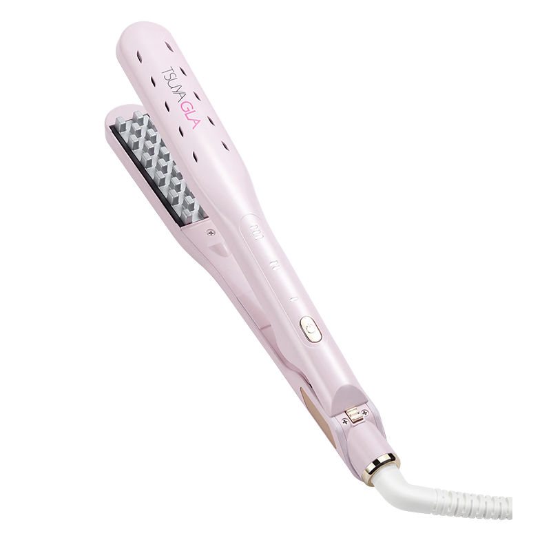 TSUYAGLA Mini Portable High Crown Corn Silk Hair Curler, Negative Ion Hair Root Volumizing Tool, Girlfriend Birthday Gift TM20 Pink