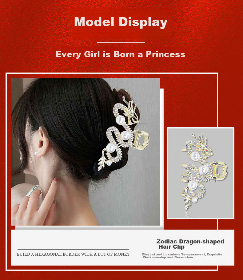 Gunai Hair Clip for Women, High-End 2025 Bun Maker, Shark Clip, New Year Gift for Girls, Practical And Thoughtful 5