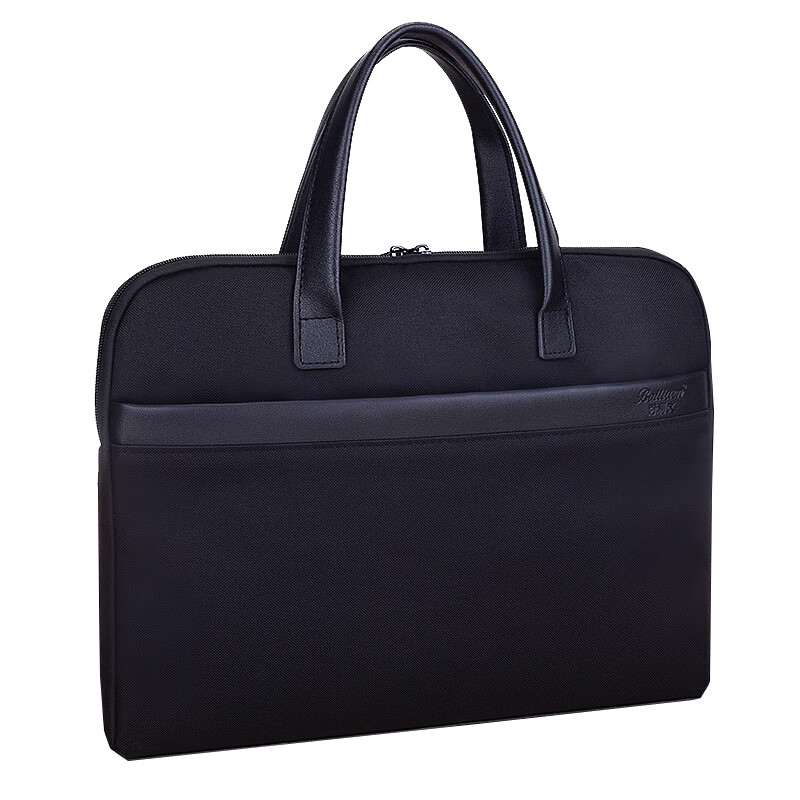 Bailiwen BK8641 Black Business Laptop Briefcase, Document Bag, Men's Handbag, File Bag, Office Meeting Bag