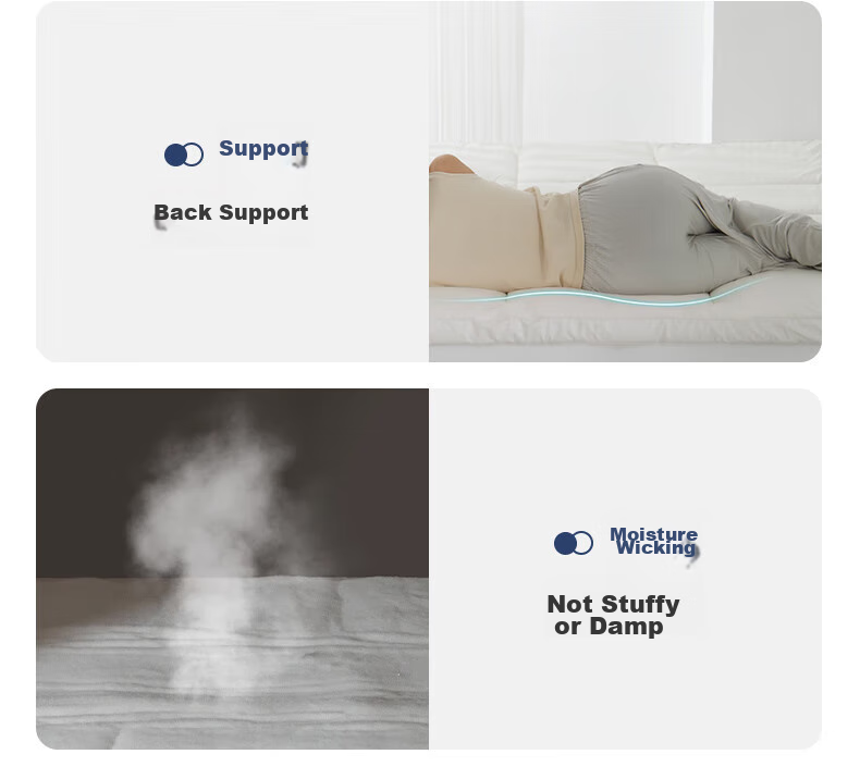 Anmino Anti-Mite Antibacterial Mattress Pad, Soft Mat for Home Use, Anti-Mite Tatami Mat 9