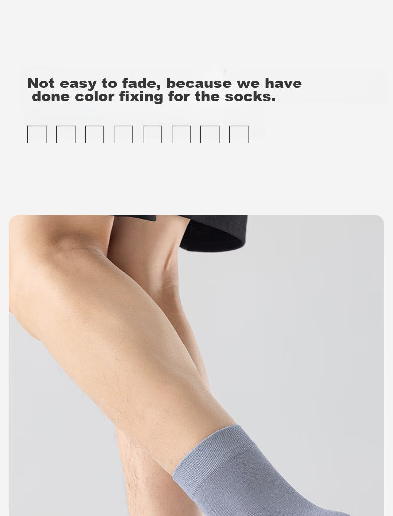 THREEGUN [Jian Series] Modal Men's Socks, 10A Antibacterial, Odor-Resistant, Wear-Resistant Socks, Mid-Calf Length, Smooth And Sweat-Absorbing 15