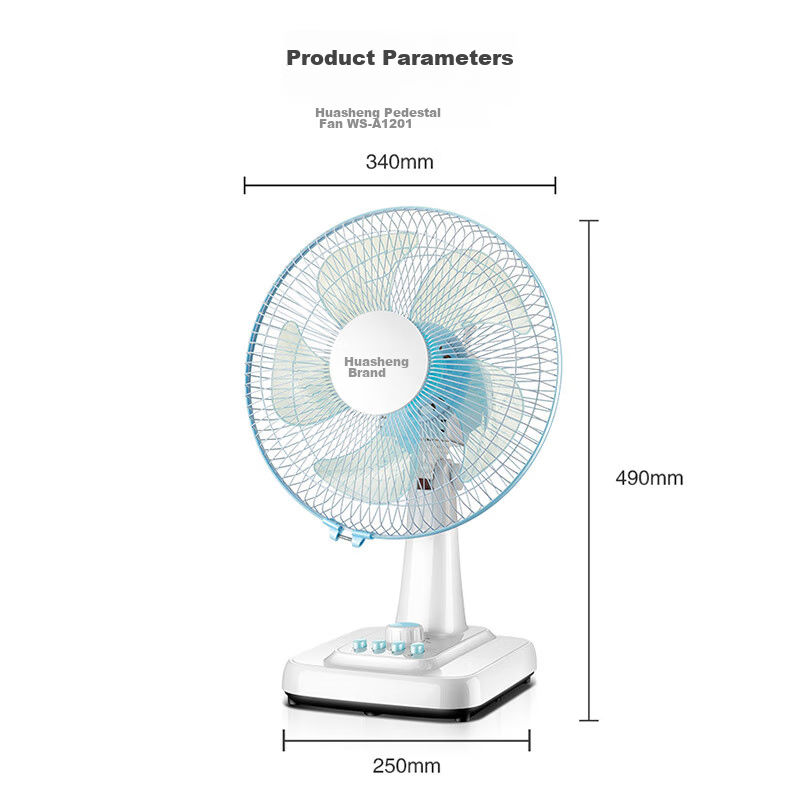 Wahson Electric Fan/Desk Fan/Low Noise Fan/High Air Volume Household Fan/Air Conditioner Companion AC Fixed Frequency Fan WS-A1201A