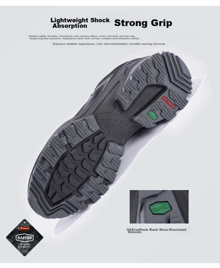 TOREAD Hiking Shoes, Spring And Summer Couple Breathable Casual Sneakers, Outdoor Non-Slip Wear-Resistant Mountaineering Shoes, TFAACN82732 4