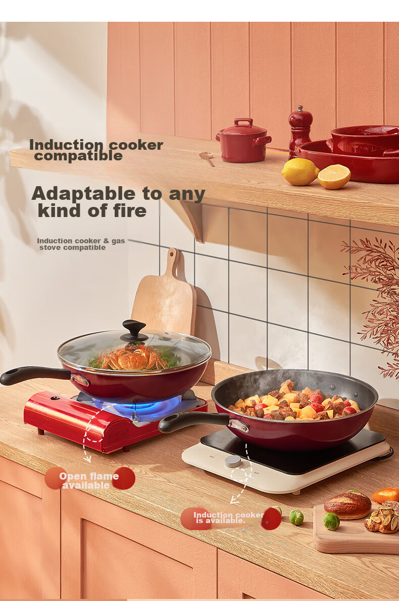 SUPOR Non-Stick Wok, 30cm, Compatible with Induction And Gas Stoves, Healthy Cooking Pan, Frying Pan, PC30S1 15