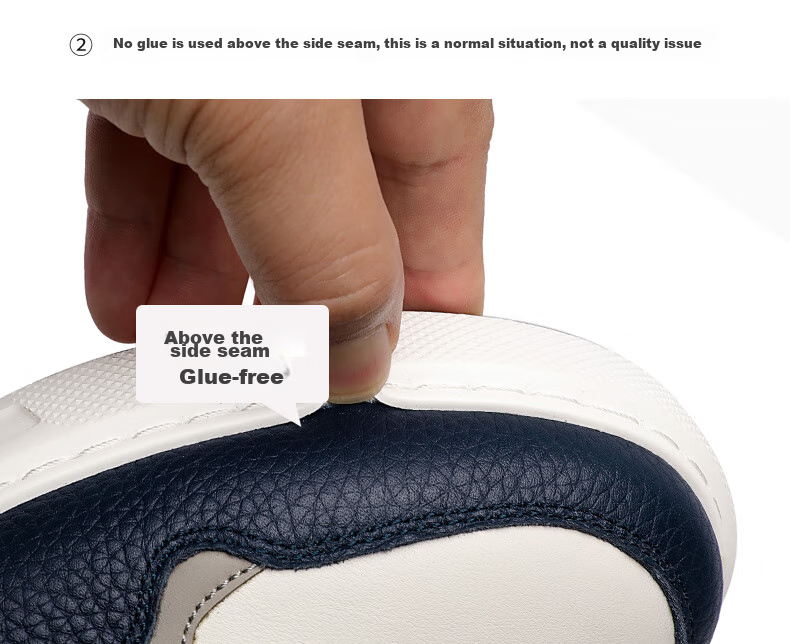 Goldlion Men's Shoes, Casual Sneakers, Lightweight And Comfortable, Classic Versatile Skateboard Shoes, G557430575LBE, White And Blue, Size 39 5