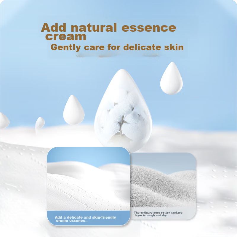 SPACE 7 Tianshan Cotton Sanitary Napkins, Ultra-Thin Pure Cotton Breathable Quick-Absorbing Daytime Menstrual Pads, 68 Pieces [New National Standard Certified]