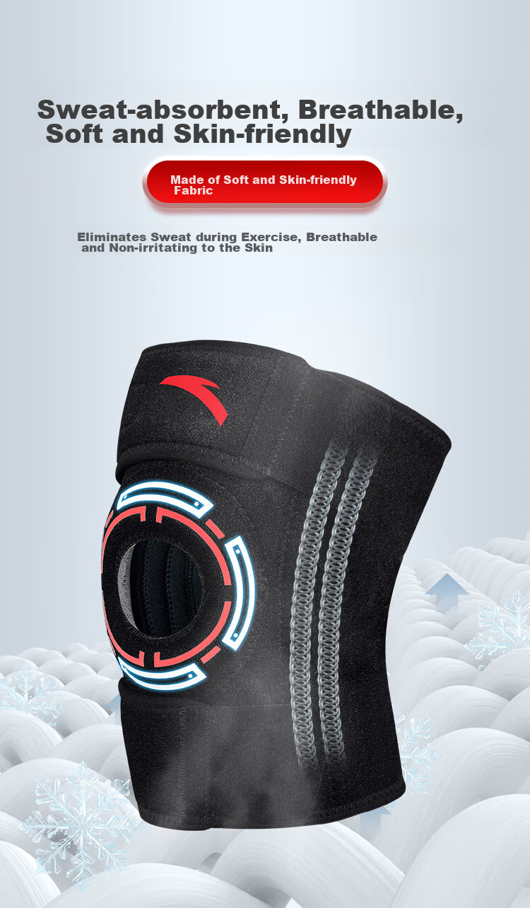 ANTA Knee Pads for Sports, Professional Running, Hiking, Meniscus Protection, Badminton, Basketball, Soccer, Cycling, Jump Rope, Knee Joint Protection Gear 6