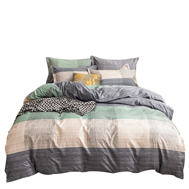 AVIVI Class A Brushed Duvet Cover, Single Piece for Double Bed, Nordic Style Duvet Cover, Single Piece, Striped Era, 200*230cm