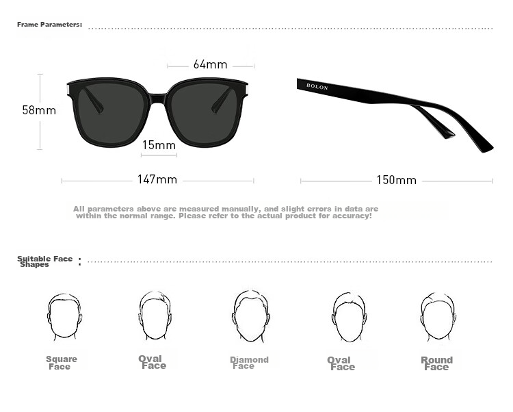BOLON Acetate Driving Sunglasses for Men And Women, BL3111A10 9