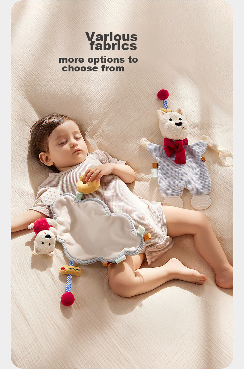 Babycare Sweet Dream Comforting Teether for Newborns And Infants, Plush Toy, Soft Stuffed Animal, Chewable - Little Bear Bubu 12