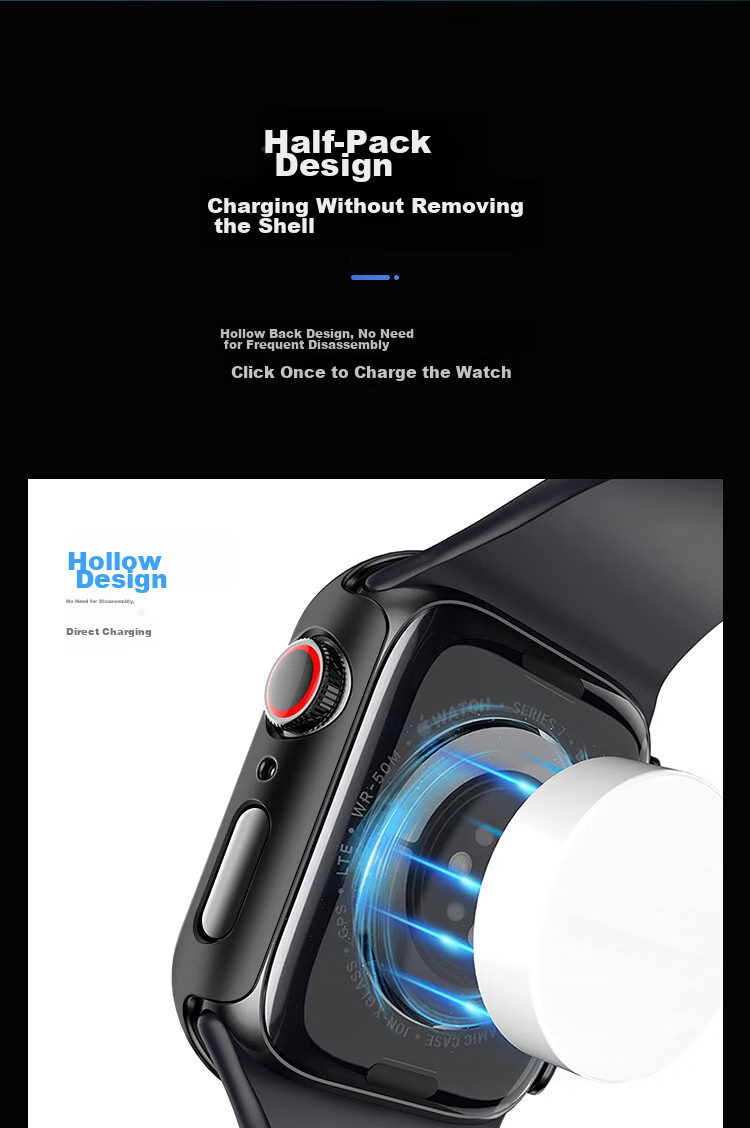 MSSM Compatible Apple Watch Protective Case, All-In Screen Protector for Apple IWatch S9/8/7/6/5/SE, Full Protection Shockproof Scratch-Resistant [Starry Sky Color] S9/8·45mm 8