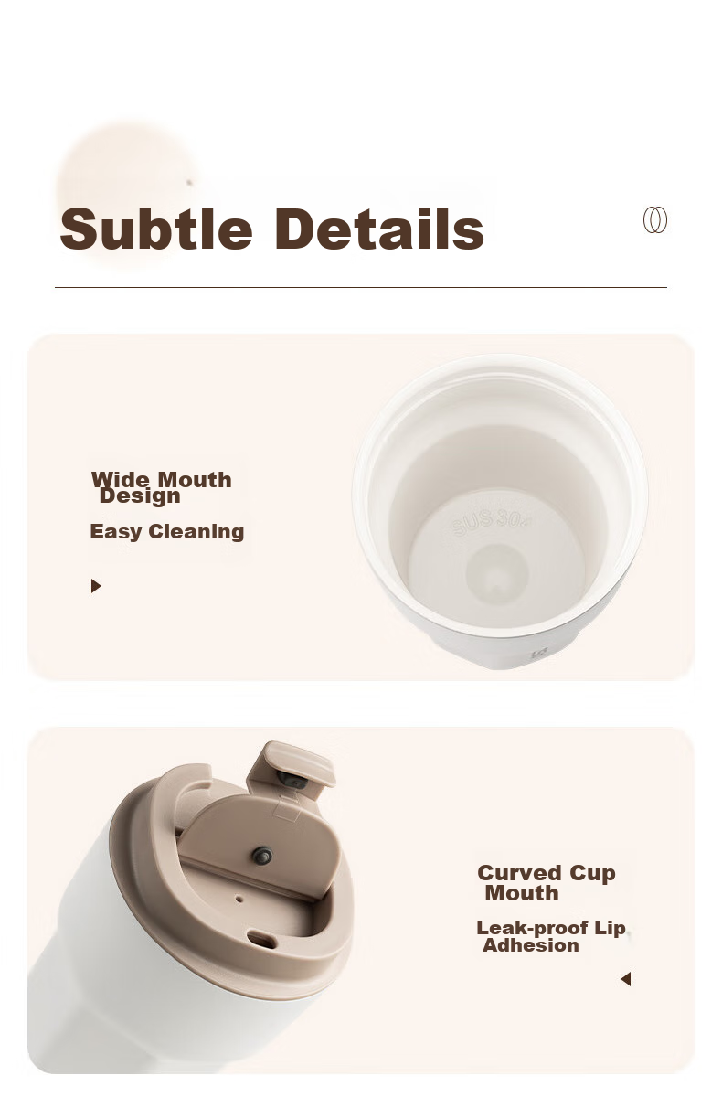 ASD Insulated Mug, Ceramic Non-Stick Coated Inner Liner, Portable Dual-Use Coffee Cup RWS35B6WG-T 31
