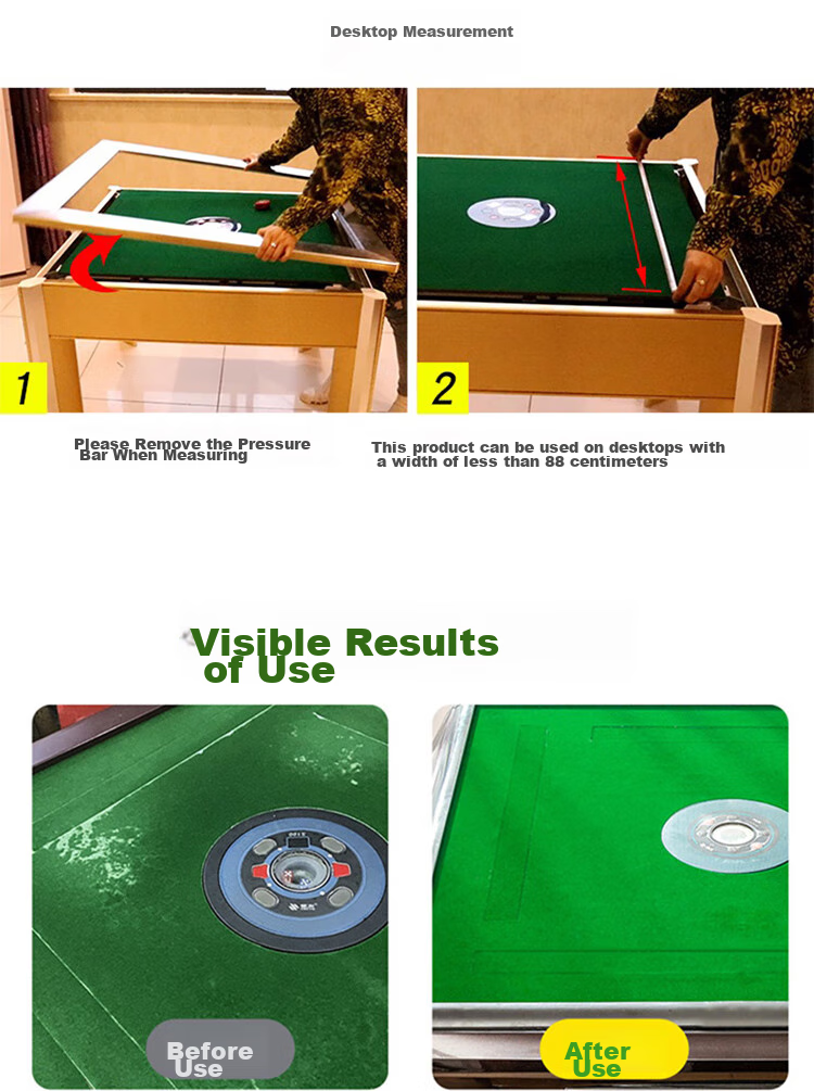 Shenglv Mahjong Table Cloth, Thickened, 88cm, Automatic Mahjong Table Cover with Adhesive Backing, Fully Automatic Mahjong Table Mat 6