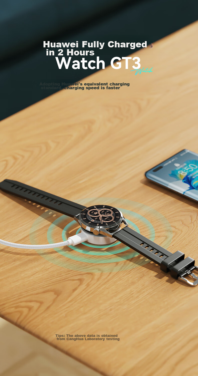 CangHua [5W] Magnetic Charging Cable for Huawei Watch, Compatible with Watch6/5/4/3/2Pro Porsche Design/GT7/GT6/GT5/GT4/3, Type-C Integrated Base 7