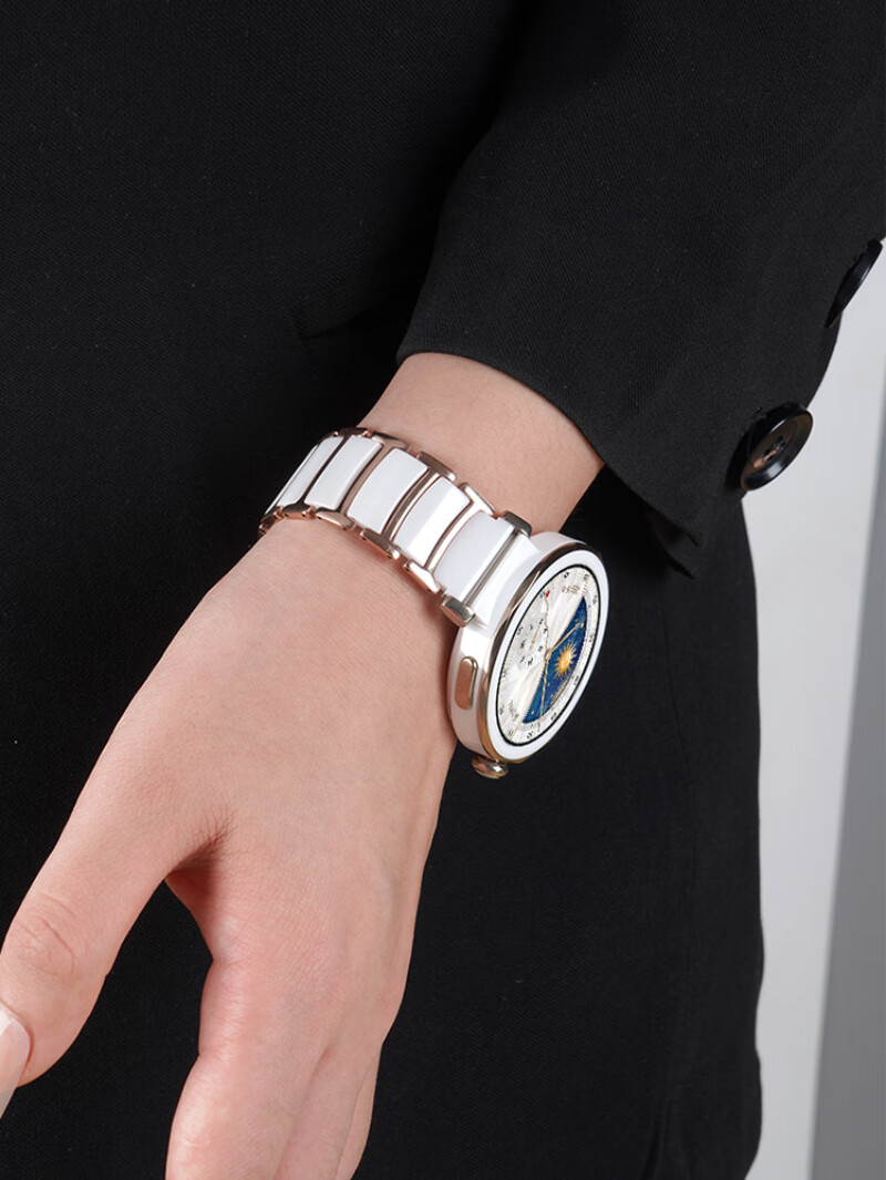 Watchbond Ceramic Strap for Huawei Watch GT5 Pro, GT7/6, Watch5, GT5, GT4 Women's 41/42mm Smart Sports 18mm Premium Fashion Watch Band 28